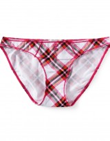 Dámské kalhotky Plaid Bikiny - Růžová